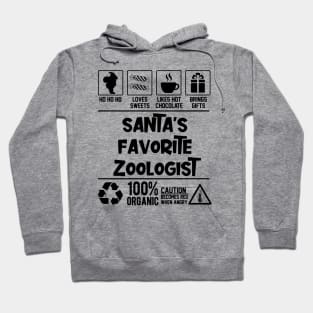 Santa's Favorite Zoologist Santa Claus Hoodie